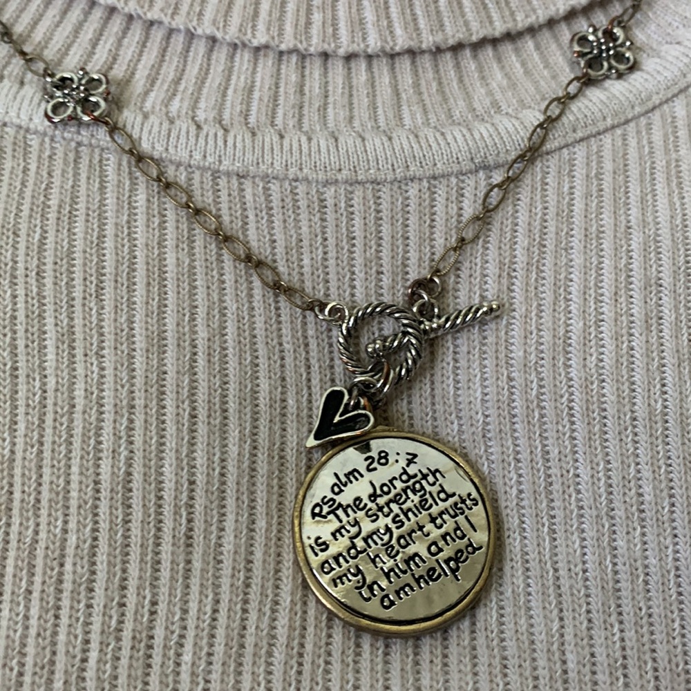 Psalm 28 : 7 , Necklace